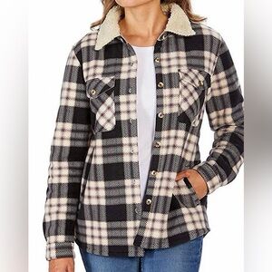 SOHO Threads Sherpa Lined Shirt Jacket